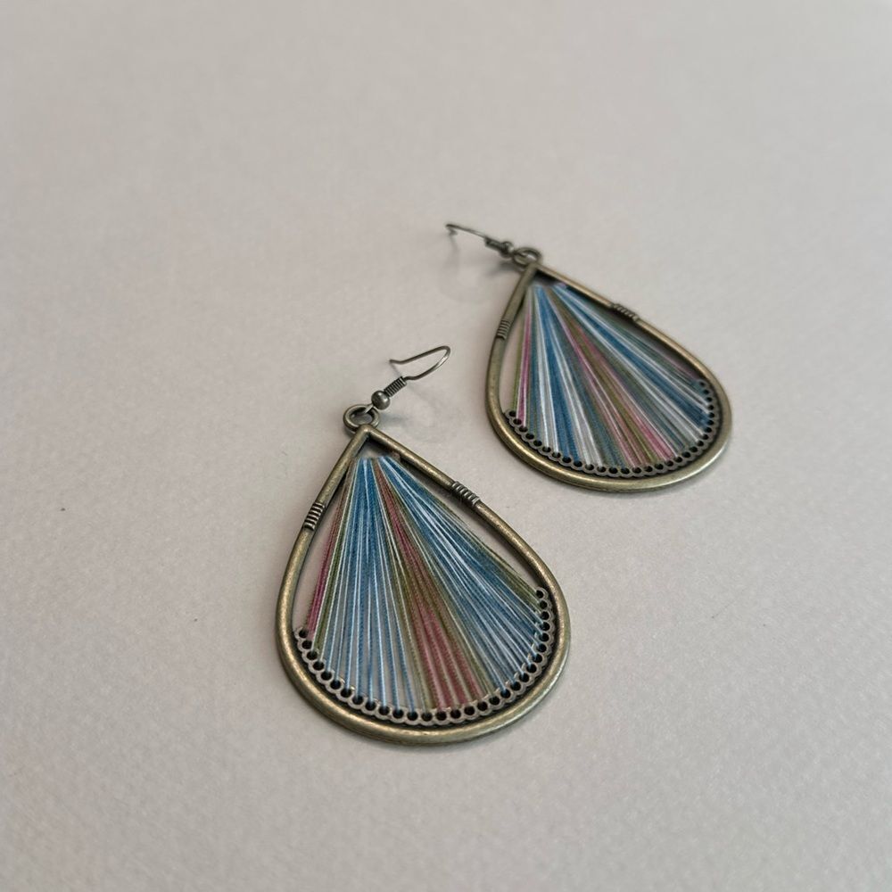 Boho Teardrop Earrings #2182 - Picture 2 of 4